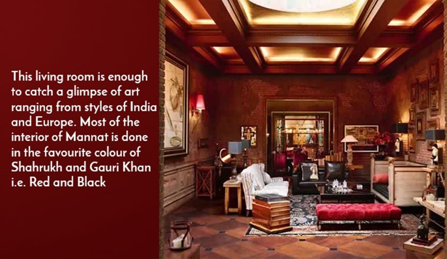 Living Room In Shahrukh Khan Mannat House